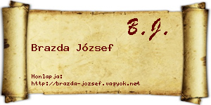 Brazda József névjegykártya